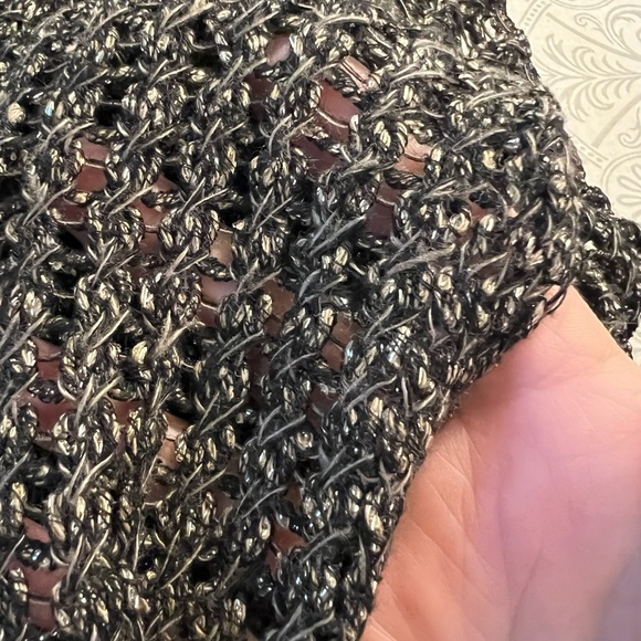 Eileen Fisher metallic bronze poncho - Picture 9 of 9